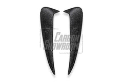 Future Design Carbon Carbon Fiber Rear Bumper Canards for W205 C300 C43 C63 AMG Coupe 2 Door 2015-ON - Performance SpeedShop