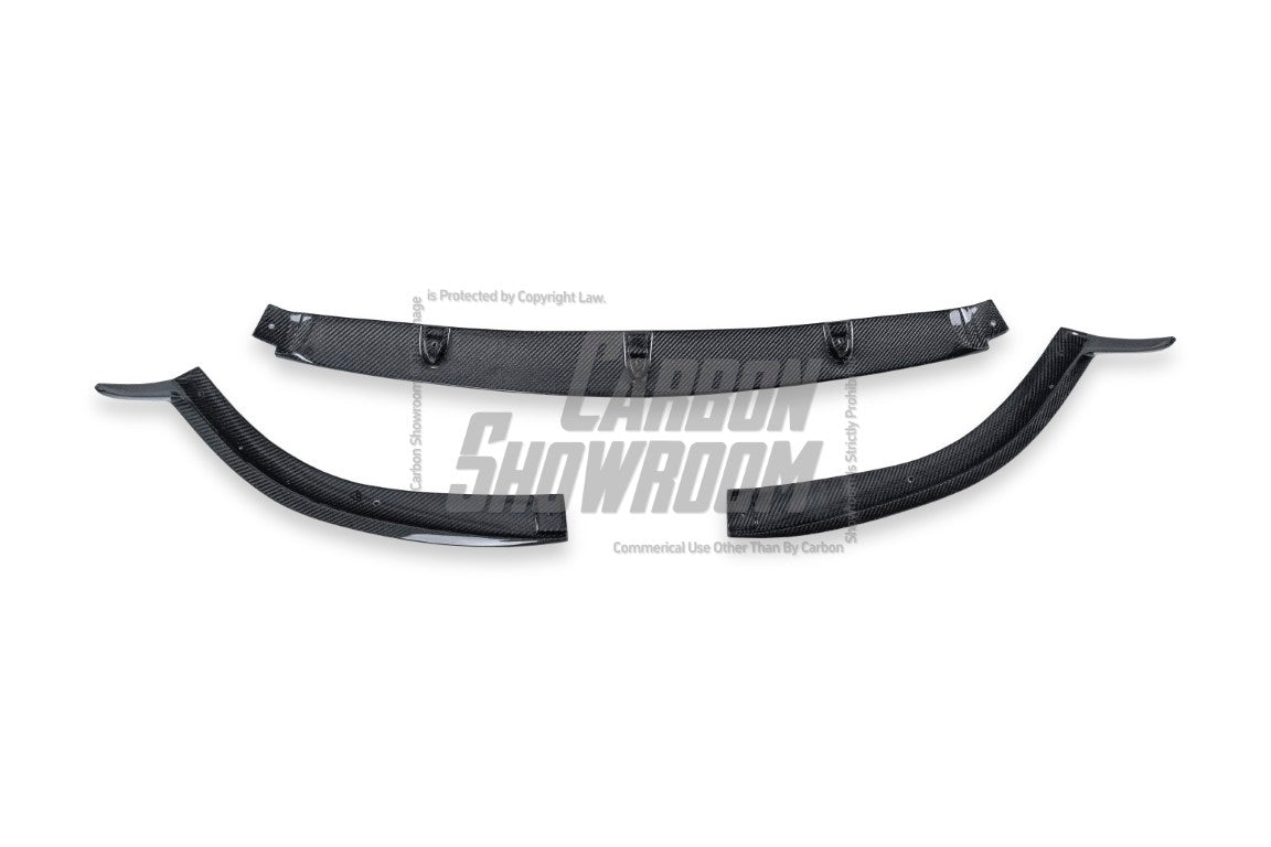 Mercedes Benz C-Class C63S C63 AMG W205 Coupe Convertible (suitable for both pre-facelift and facelift) 2015 2016 2017 2018 2019 2020 2021 2022 2023 with Aftermarket Parts - ED1 Front Lip Carbon Fiber / FRP