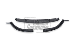 Mercedes Benz C-Class C63S C63 AMG W205 Coupe Convertible (suitable for both pre-facelift and facelift) 2015 2016 2017 2018 2019 2020 2021 2022 2023 with Aftermarket Parts - ED1 Front Lip Carbon Fiber / FRP