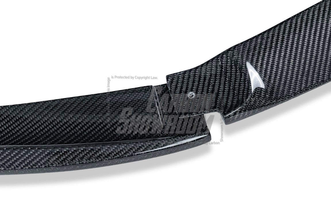 Mercedes Benz C-Class C63S C63 AMG W205 Coupe Convertible (suitable for both pre-facelift and facelift) 2015 2016 2017 2018 2019 2020 2021 2022 2023 with Aftermarket Parts - ED1 Front Lip Carbon Fiber / FRP