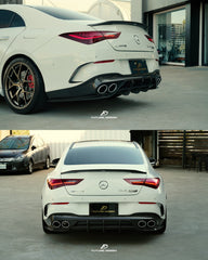 Future Design Carbon FD Carbon Fiber Rear Spoiler For 2020-2024 C118 CLA45 CLA35 CLA250 Sedan