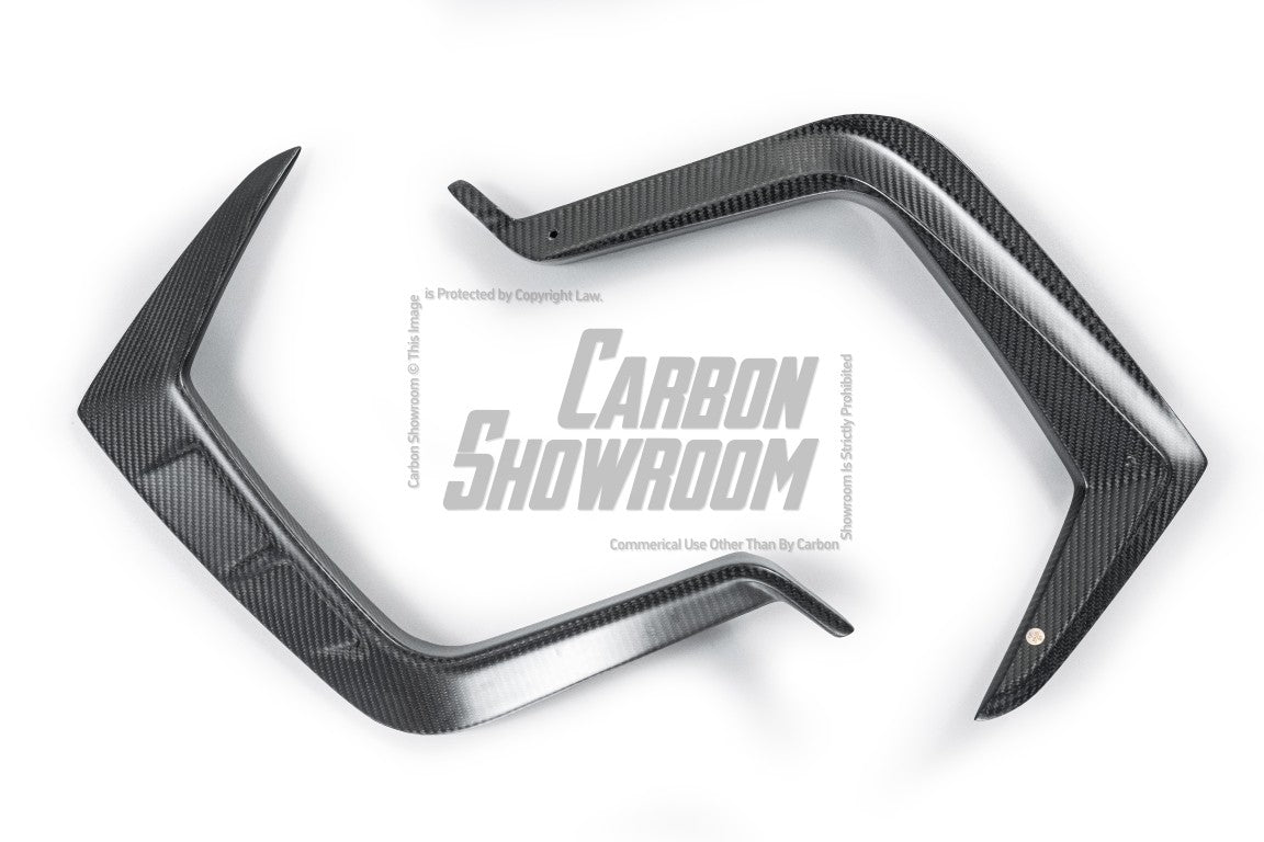 Future Design Carbon Fiber FRONT GRILL SIDE OVERLAY TRIM - "Blaze kit" for Audi RS5 B9.5 2020-2022 - Performance SpeedShop