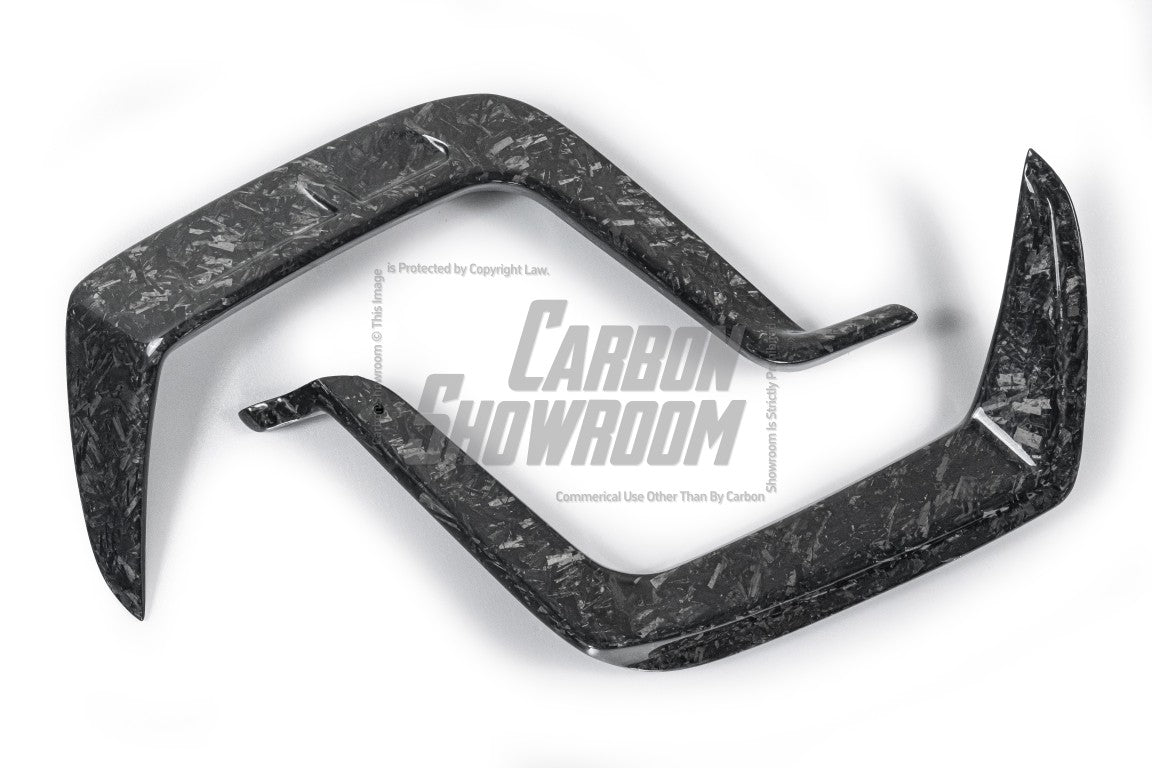 Future Design Carbon Fiber FRONT GRILL SIDE OVERLAY TRIM - "Blaze kit" for Audi RS5 B9 2017-2019 - Performance SpeedShop