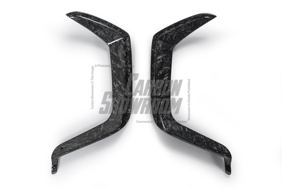 Future Design Carbon Fiber FRONT GRILL SIDE OVERLAY TRIM - "Blaze kit" for Audi RS5 B9 2017-2019 - Performance SpeedShop