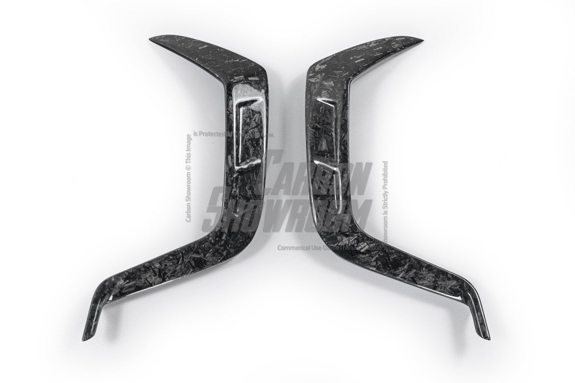 Future Design Carbon Fiber FRONT GRILL SIDE OVERLAY TRIM - "Blaze kit" for Audi RS5 B9 2017-2019 - Performance SpeedShop
