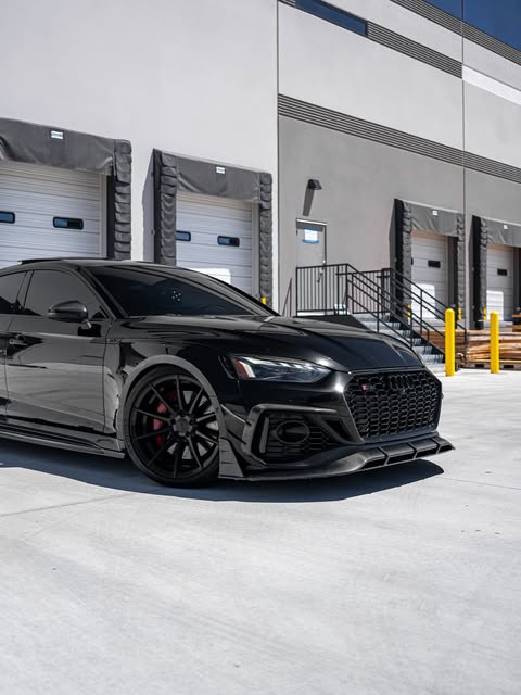 Future Design Carbon Fiber FRONT LIP SPLITTER - "Blaze kit" for Audi RS5 B9.5 2020-2022 - Performance SpeedShop