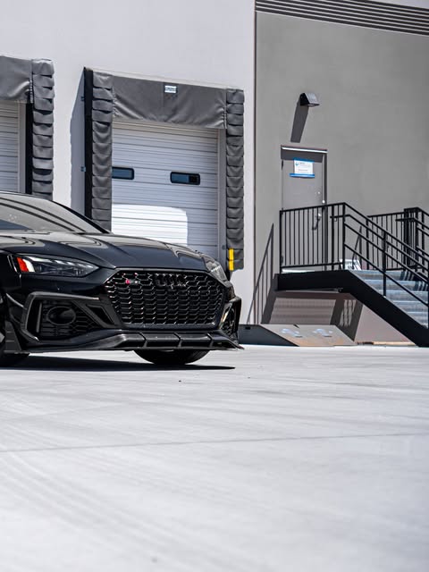 Future Design Carbon Fiber FRONT LIP SPLITTER - "Blaze kit" for Audi RS5 B9.5 2020-2022 - Performance SpeedShop