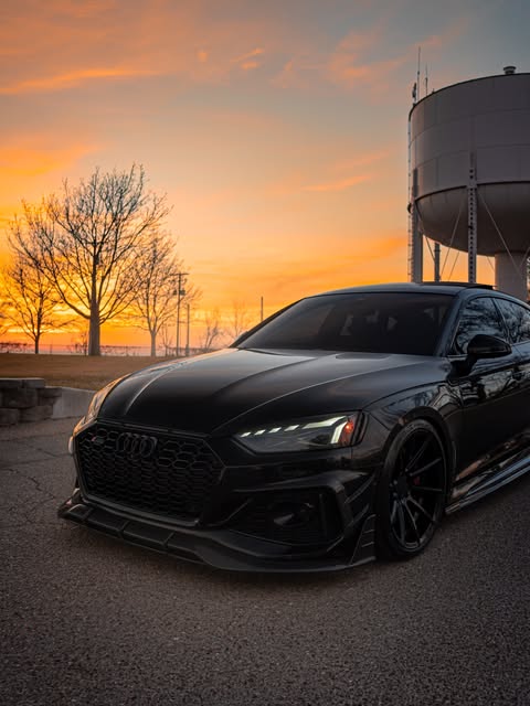Future Design Carbon Fiber FRONT LIP SPLITTER - "Blaze kit" for Audi RS5 B9.5 2020-2022 - Performance SpeedShop