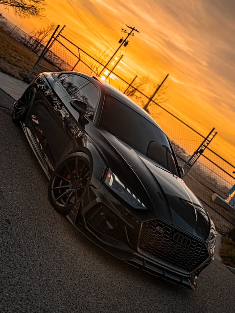 Future Design Carbon Fiber FRONT LIP SPLITTER - "Blaze kit" for Audi RS5 B9.5 2020-2022 - Performance SpeedShop