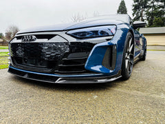 Future Design Carbon Fiber FRONT LIP SPLITTER for Audi e-Tron GT 2021-ON