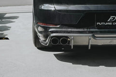 Future Design Carbon Fiber REAR DIFFUSER for Porsche Cayenne Coupe 9Y3
