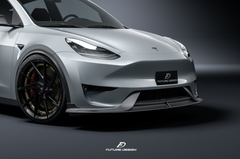 Future Design Carbon Fiber FRONT LIP SPLITTER for Tesla Model Y / Performance