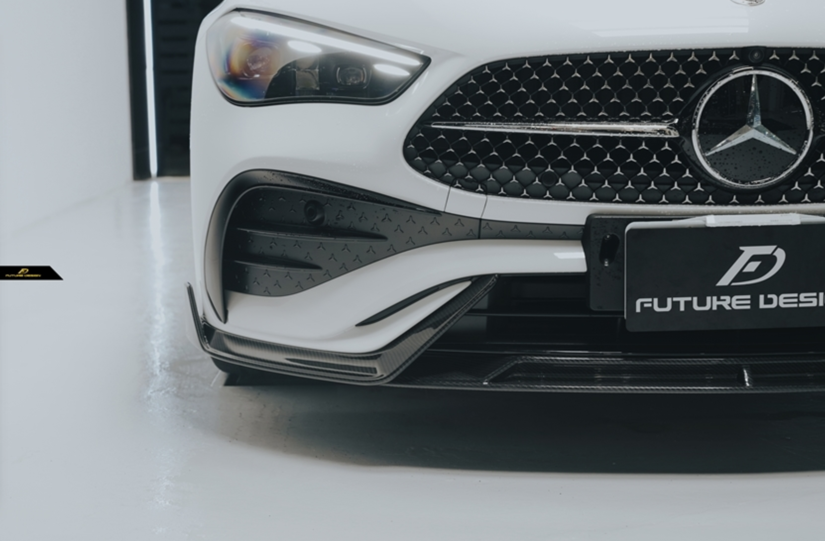 Mercedes Benz CLE-Class AMG CLE 450 / 300 C236 A236 2024-ON with Aftermarket Parts - Front Lip Dry Pre-preg Carbon Fiber / FRP