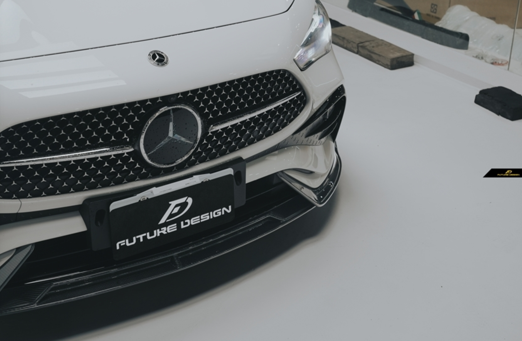 Mercedes Benz CLE-Class AMG CLE 450 / 300 C236 A236 2024-ON with Aftermarket Parts - Front Lip Dry Pre-preg Carbon Fiber / FRP