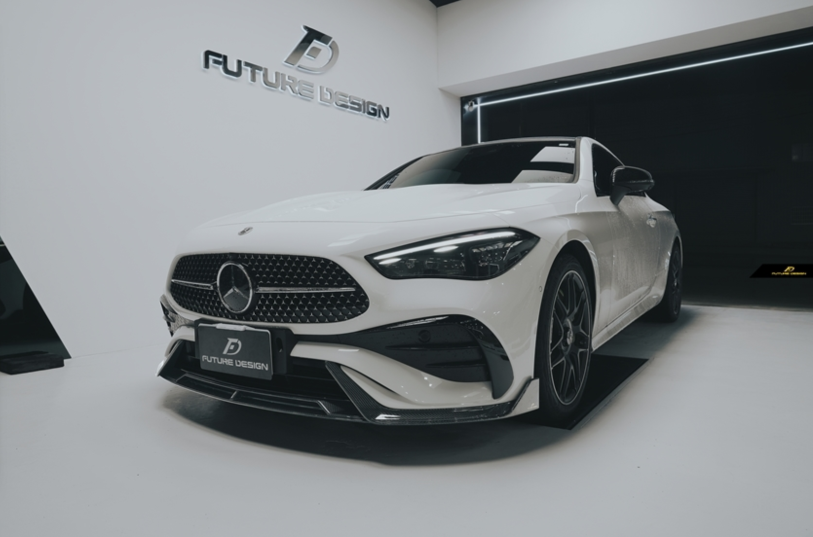Mercedes Benz CLE-Class AMG CLE 450 / 300 C236 A236 2024-ON with Aftermarket Parts - Front Lip Dry Pre-preg Carbon Fiber / FRP