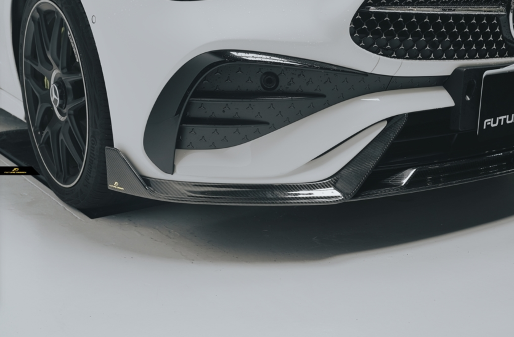 Mercedes Benz CLE-Class AMG CLE 450 / 300 C236 A236 2024-ON with Aftermarket Parts - Front Lip Dry Pre-preg Carbon Fiber / FRP