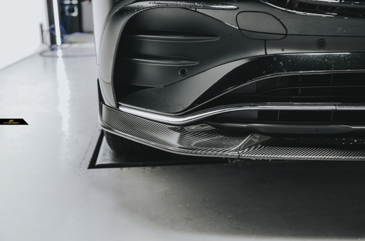 Mercedes Benz EQB 260/EQB 300 4MATIC/EQB 350 4MATIC X243 &nbsp;(Fits Both Pre-Facelift & Facelift) (COMPATIBLE WITH AMG LINE FRONT BUMPER) with Aftermarket Parts - Front Lip Carbon Fiber / FRP