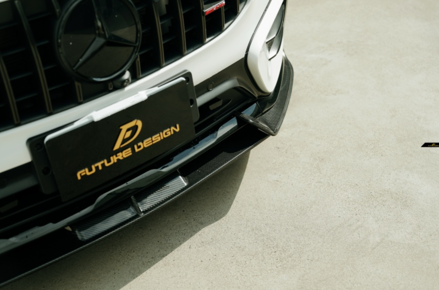 Mercedes Benz X247 GLB250 AMG / GLB35 AMG 2024-ON with Future Design Carbon's Aftermarket Parts - Front Lip Dry Pre-preg Carbon Fiber / FRP