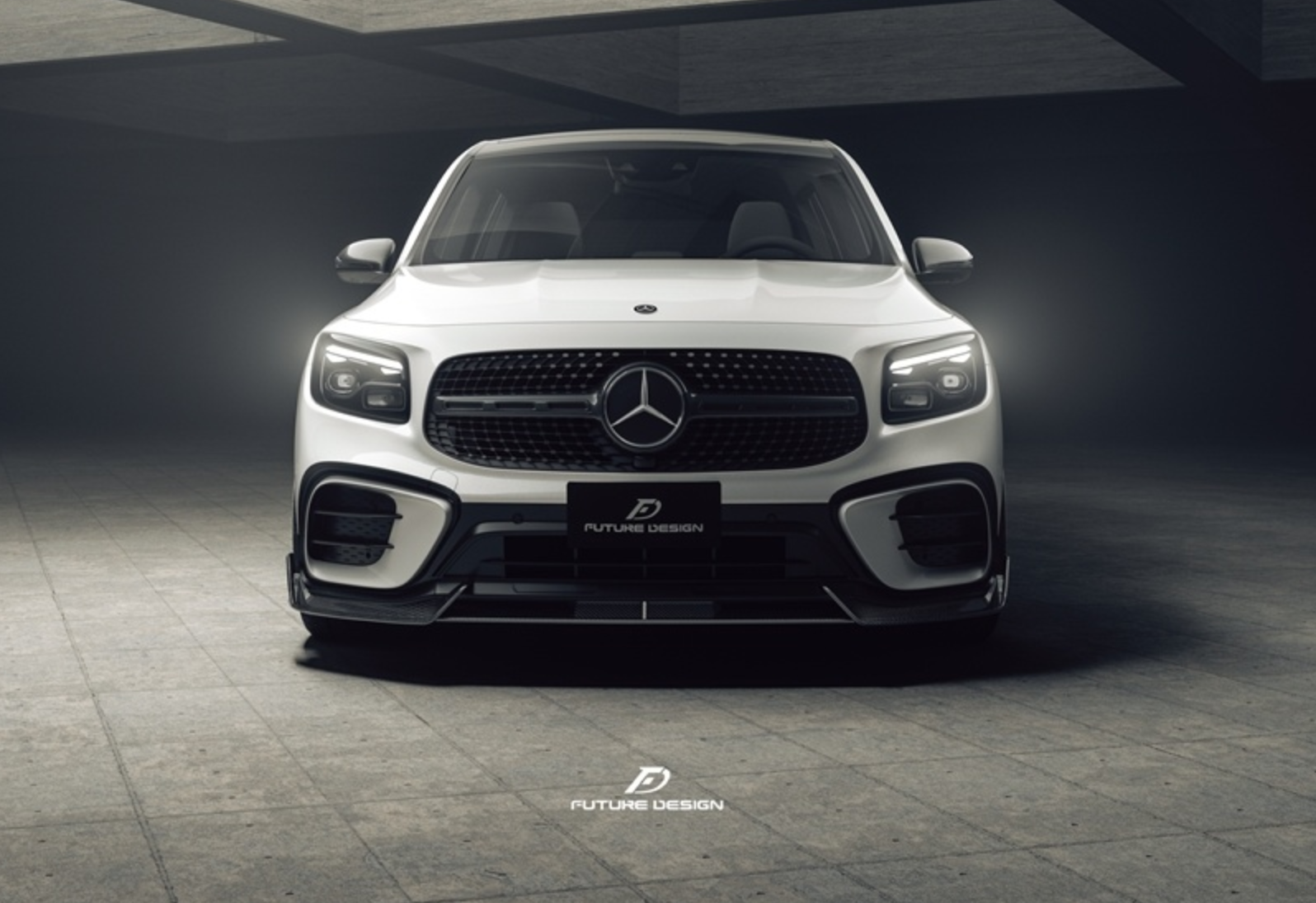 Mercedes Benz X247 GLB250 AMG / GLB35 AMG 2024-ON with Future Design Carbon's Aftermarket Parts - Front Lip Dry Pre-preg Carbon Fiber / FRP