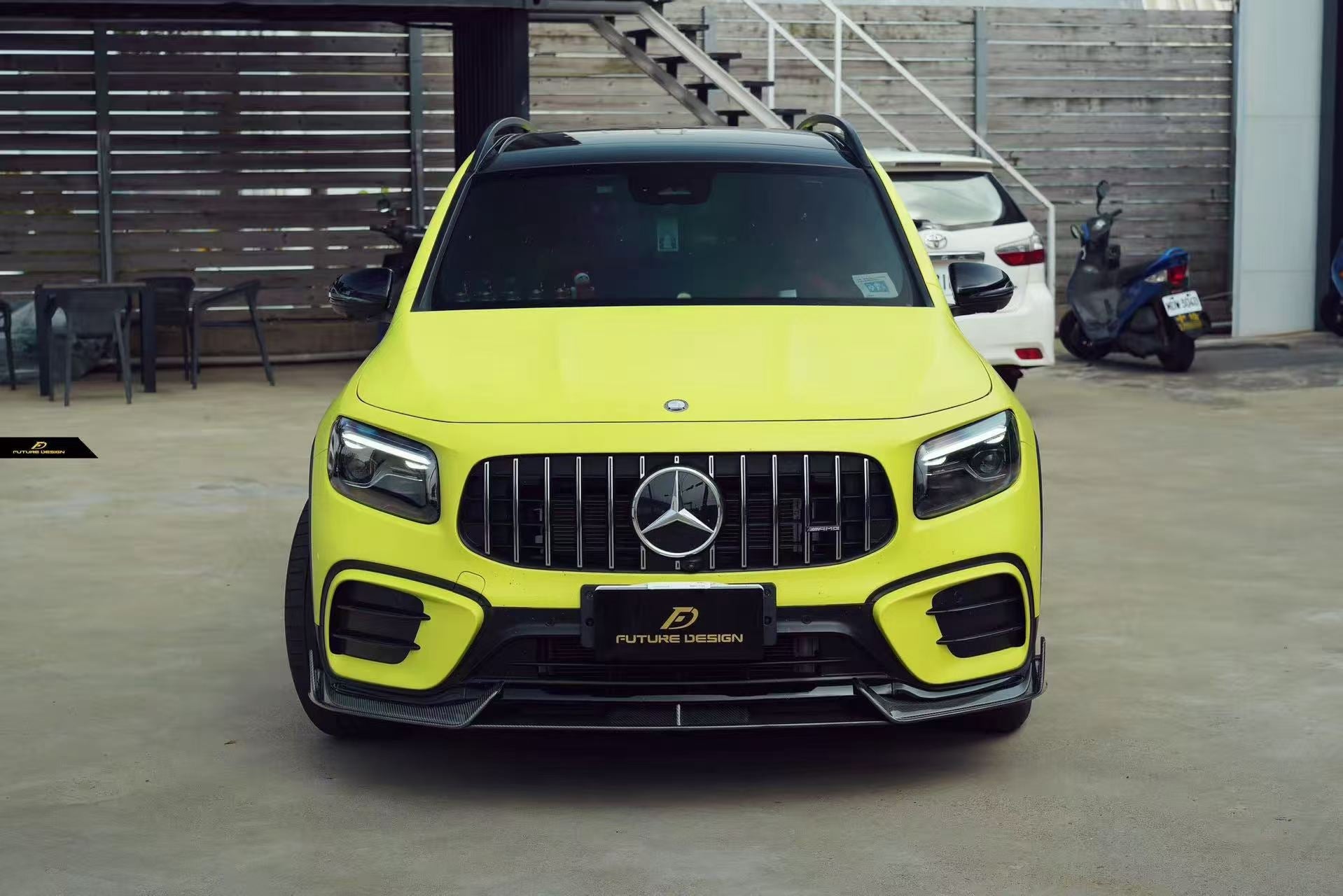 Mercedes Benz X247 GLB250 AMG / GLB35 AMG 2024-ON with Future Design Carbon's Aftermarket Parts - Front Lip Dry Pre-preg Carbon Fiber / FRP