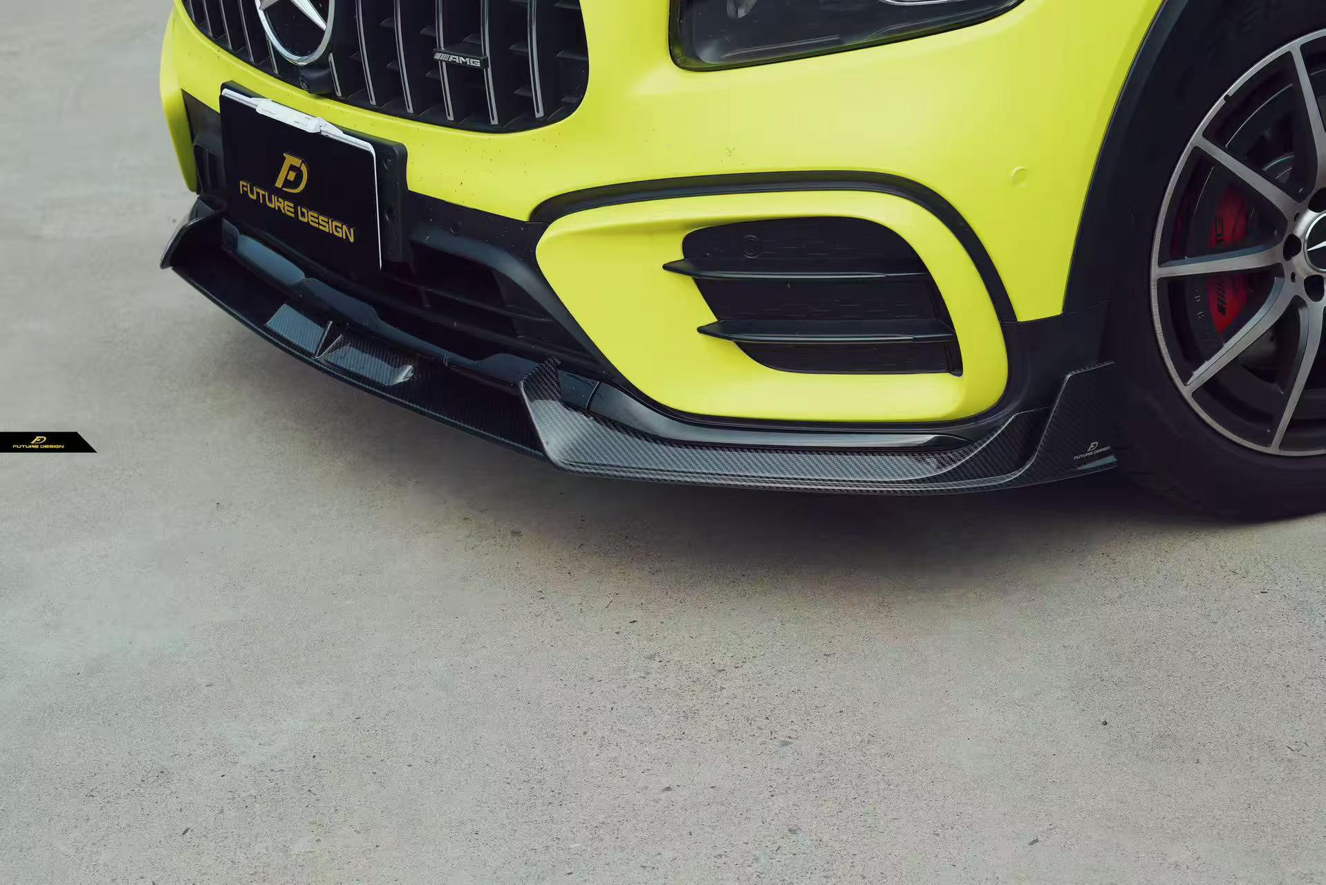Mercedes Benz X247 GLB250 AMG / GLB35 AMG 2024-ON with Future Design Carbon's Aftermarket Parts - Front Lip Dry Pre-preg Carbon Fiber / FRP