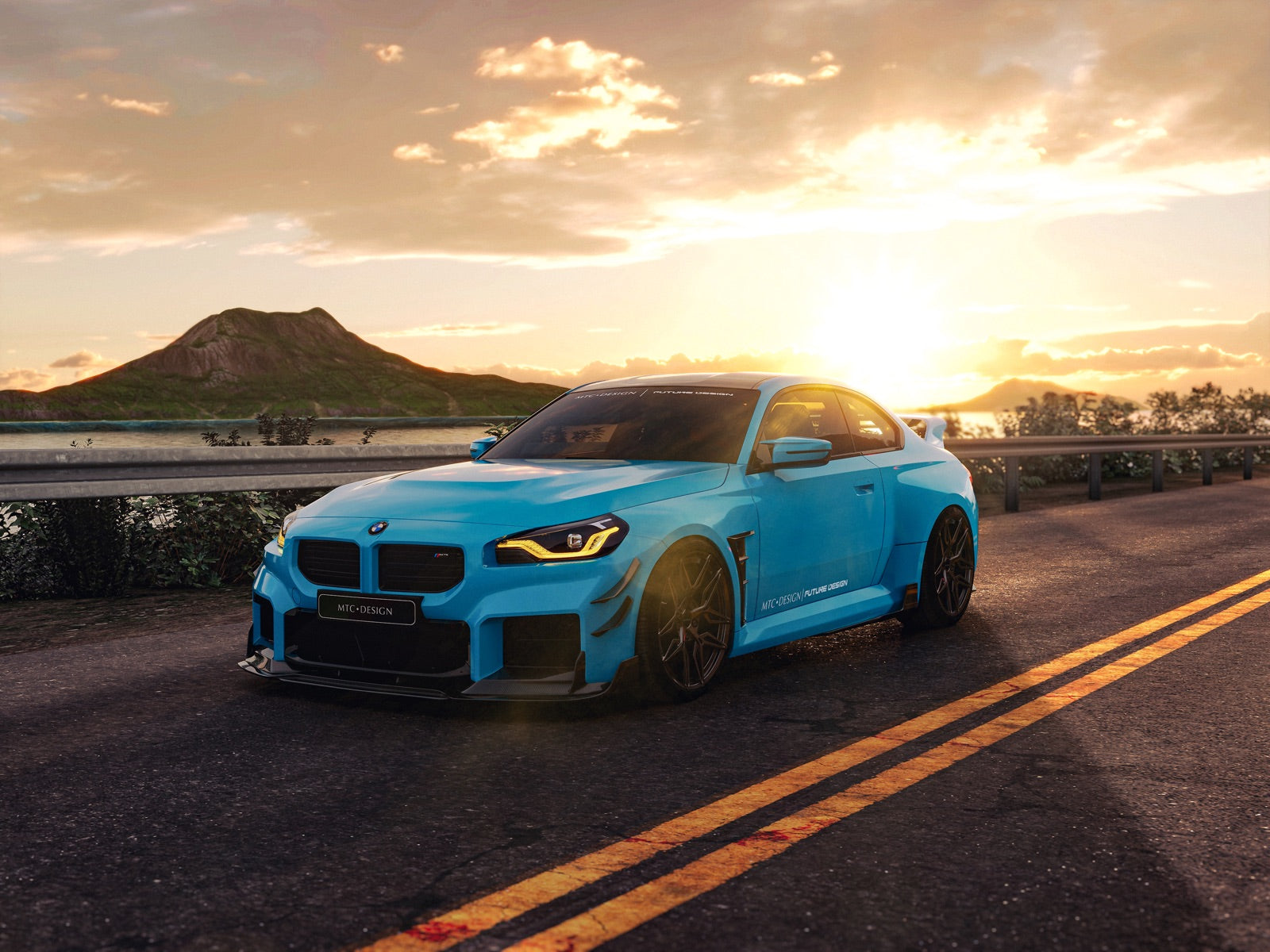 BMW M2 / M2C G87 2023-ON with Future Design Carbon's Aftermarket Parts - Side Skirts MTC Street Series Carbon Fiber / FRP