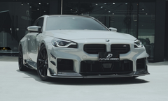 BMW M2 / M2C G87 2023-ON with Aftermarket Parts - MTC V2 TrackPack Series Front Lip Carbon Fiber / FRP
