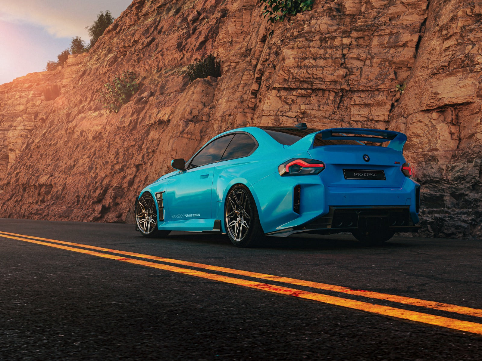 BMW M2 / M2C G87 2023-ON with Aftermarket Parts - MTC V2 TrackPack Series Rear Diffuser Carbon Fiber / FRP