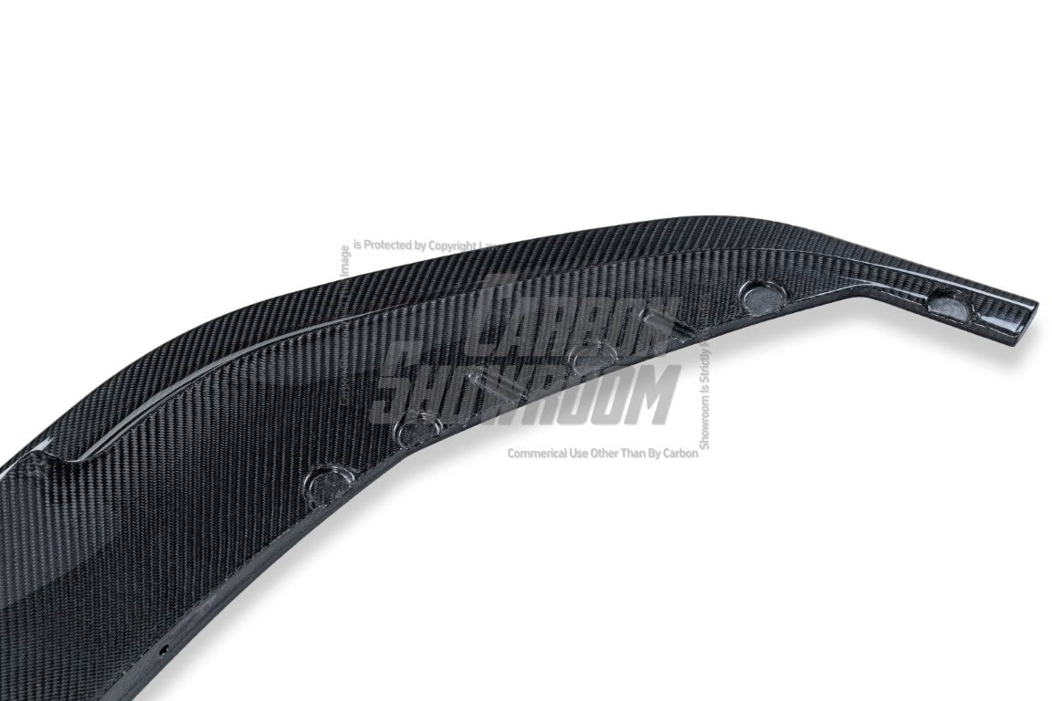 BMW 5 Series M550i 540i (With M-Package Bumper) G30 G31 LCI 2021 2022 2023 with Aftermarket Parts - MTECH Front Lip Carbon Fiber / FRP