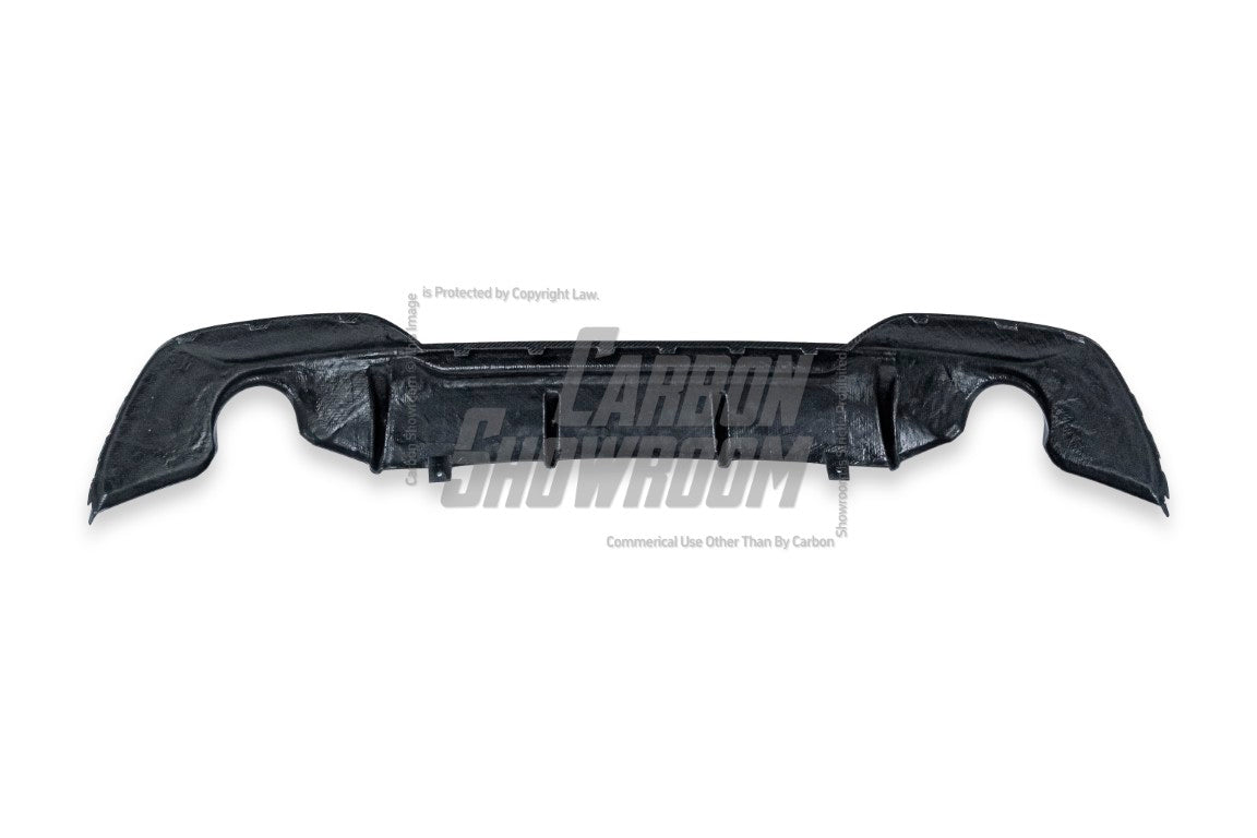 BMW 3 Series 330i M340i G20 G21 Pre-LCI (fitment for 330i requires M-Sport package bumper) 2020 2021 2022 with Aftermarket Parts - MTECH Rear Diffuser Carbon Fiber / FRP