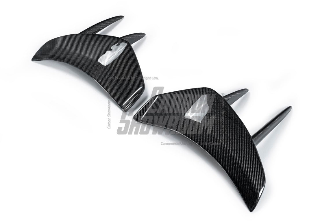 Future Design Carbon McLaren 720S Carbon Fiber Rear Bumper Side Valences - Performance SpeedShop