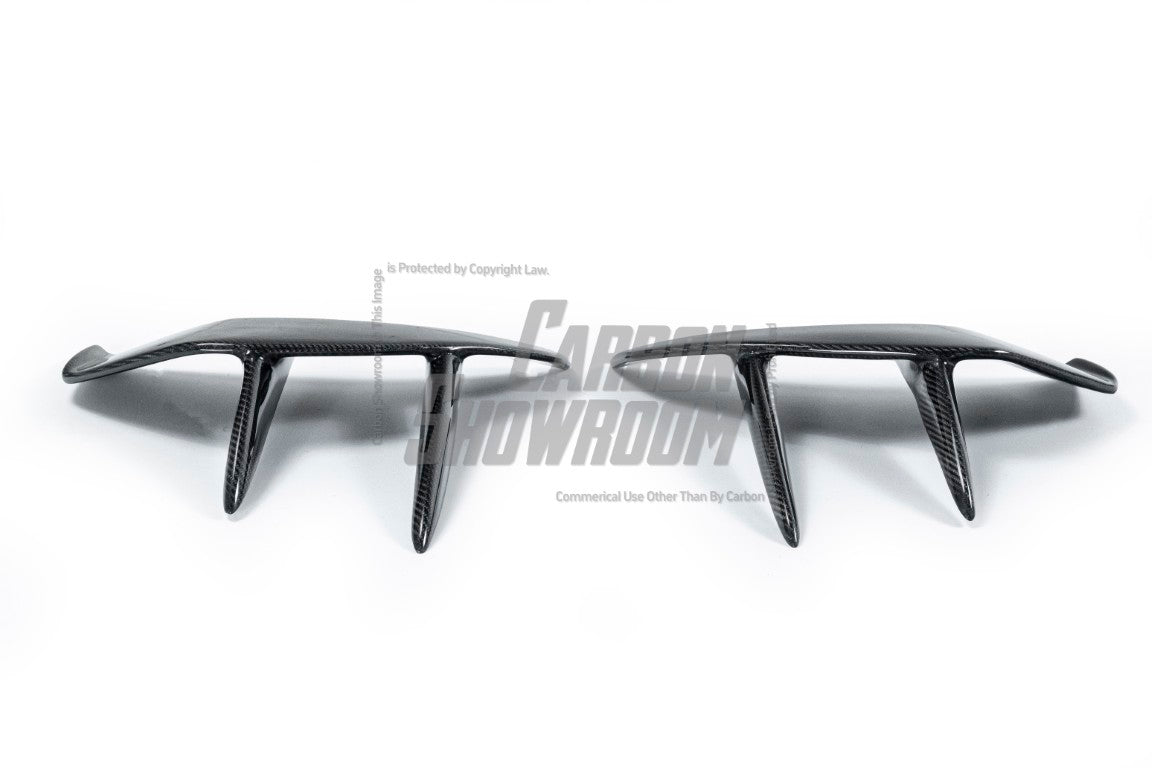Future Design Carbon McLaren 720S Carbon Fiber Rear Bumper Side Valences - Performance SpeedShop