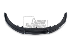 Porsche Taycan 9J1 Sedan/Cross Turismo RWD/4S/GTS/Turbo/Turbo S & (RWD/4S/GTS trims will require Sport Design Package) 2020-2024 with Future Design Carbon's Aftermarket Parts - Front Lip PSM Carbon Fiber / FRP