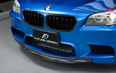 BMW M5 F10 2012-2016 with Future Design Carbon's Aftermarket Parts - Front Lip RKP Style Carbon Fiber / FRP