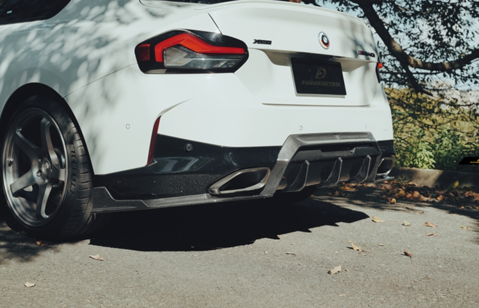BMW 2 Series G42 230i (With M-Package Bumper) M240i 2022-ON with Future Design Carbon's Aftermarket Parts - Rear Canards Carbon Fiber / FRP