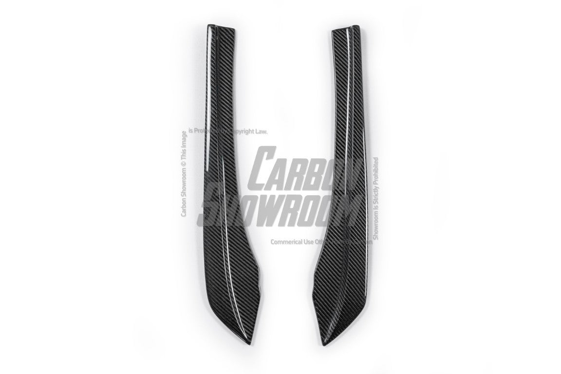 Future Design Carbon Carbon Fiber Rear Bumper Canards FD Style For BMW 5 Series G30 530i 540i 2017-ON - Performance SpeedShop
