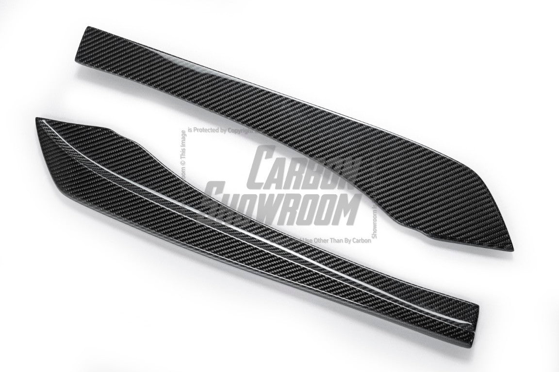 Future Design Carbon Carbon Fiber Rear Bumper Canards FD Style For BMW 5 Series G30 530i 540i 2017-ON - Performance SpeedShop