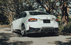 BMW 2 Series G42 230i (With M-Package Bumper) M240i 2022-ON with Future Design Carbon's Aftermarket Parts - Rear Canards Carbon Fiber / FRP