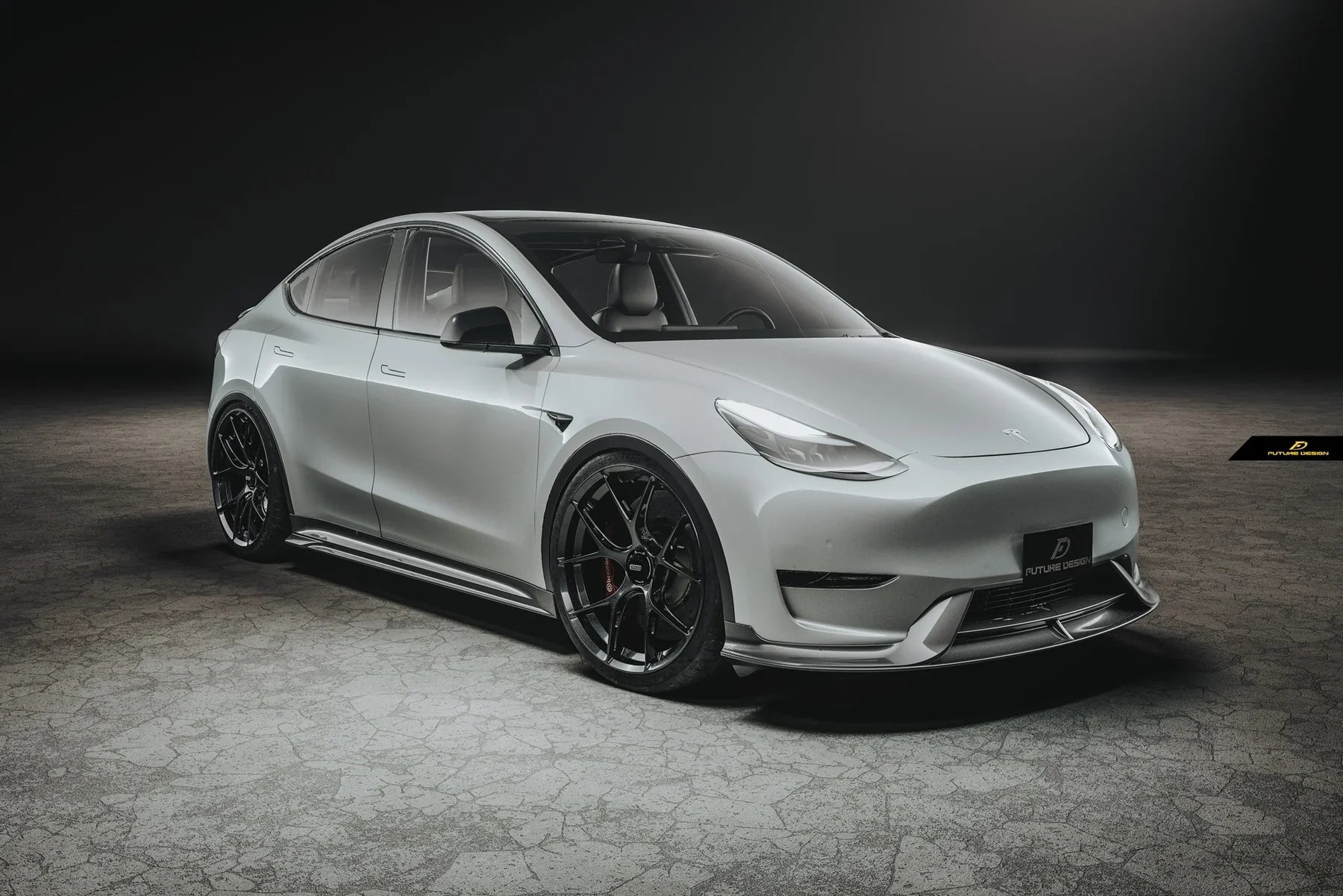 Tesla Model Y Performance AWD Long Range RWD Standard 2020 2021 2022 2023 2024 2025 with Aftermarket Parts - Side Skirts Carbon Fiber / FRP