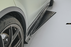 Tesla Model Y Performance AWD Long Range RWD Standard 2020 2021 2022 2023 2024 2025 with Aftermarket Parts - Side Skirts Carbon Fiber / FRP