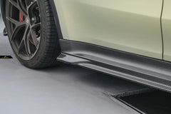Tesla Model Y Performance AWD Long Range RWD Standard 2020 2021 2022 2023 2024 2025 with Aftermarket Parts - Side Skirts Carbon Fiber / FRP