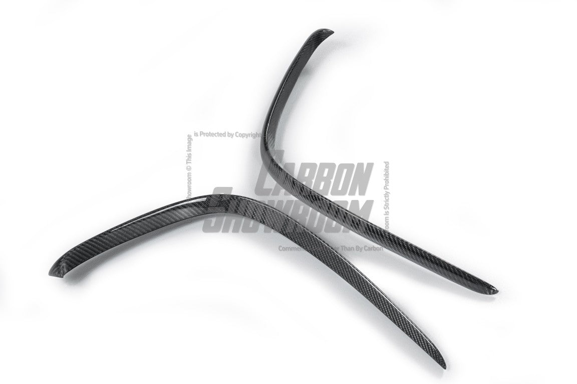 Future Design FD GT Carbon Fiber FRONT BUMPER CANARDS for Mercedes Benz GLC250 AMG / GLC300 AMG / GLC43 AMG W253 GLC & GLC Coupe 2016-2019 Pre-facelift - Performance SpeedShop