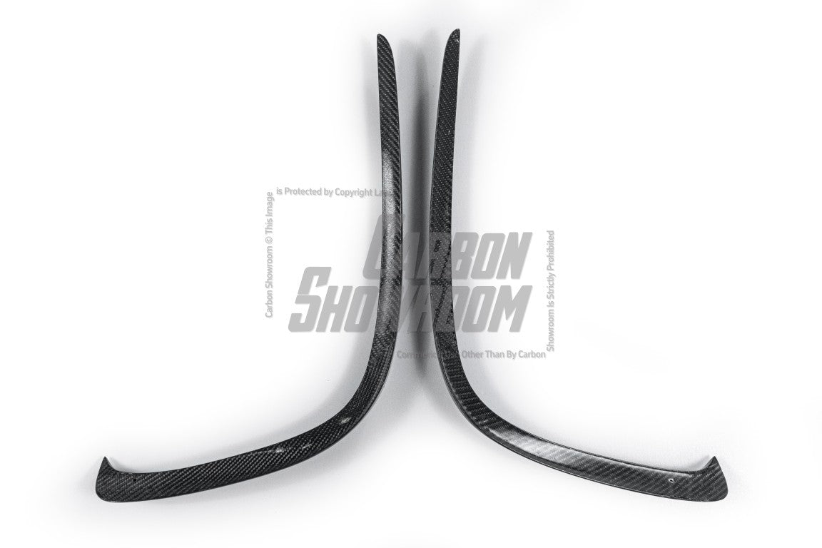 Future Design FD GT Carbon Fiber FRONT BUMPER CANARDS for Mercedes Benz GLC250 AMG / GLC300 AMG / GLC43 AMG W253 GLC & GLC Coupe 2016-2019 Pre-facelift - Performance SpeedShop