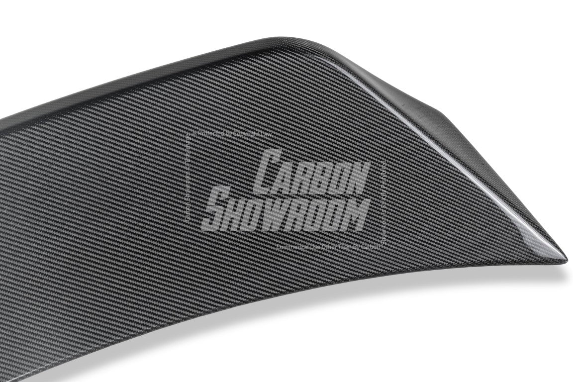 Future Design FD GT Carbon Fiber REAR SPOILER for Porsche Taycan Base & 4S & Turbo & Turbo S - Performance SpeedShop