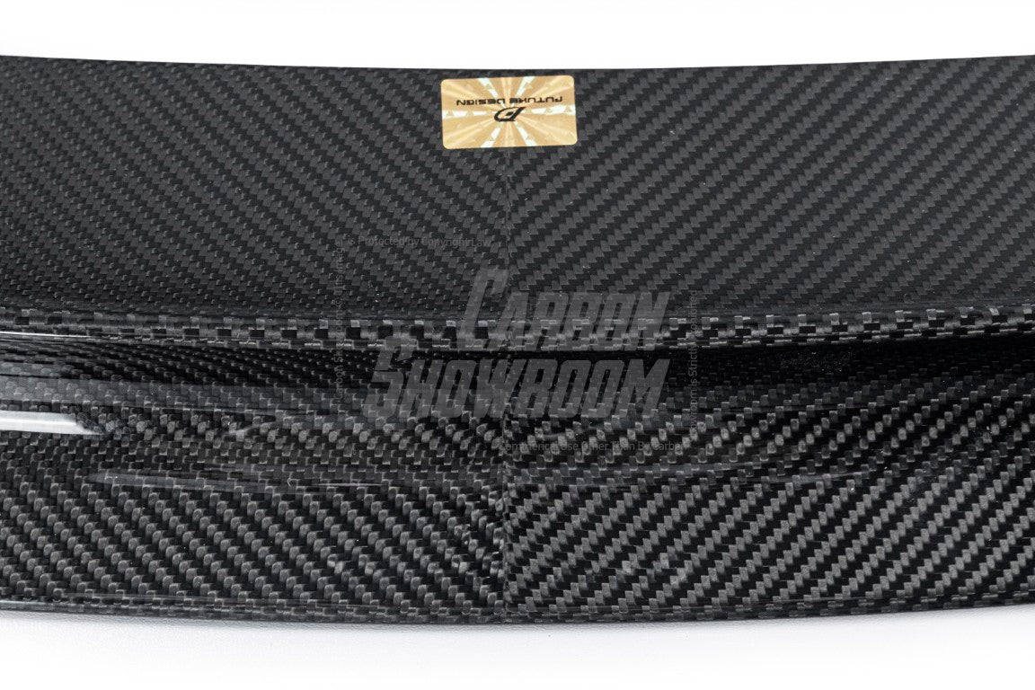 Future Design FD V1 Carbon Fiber FRONT LIP SPLITTER for Porsche Taycan Base & 4S - Performance SpeedShop