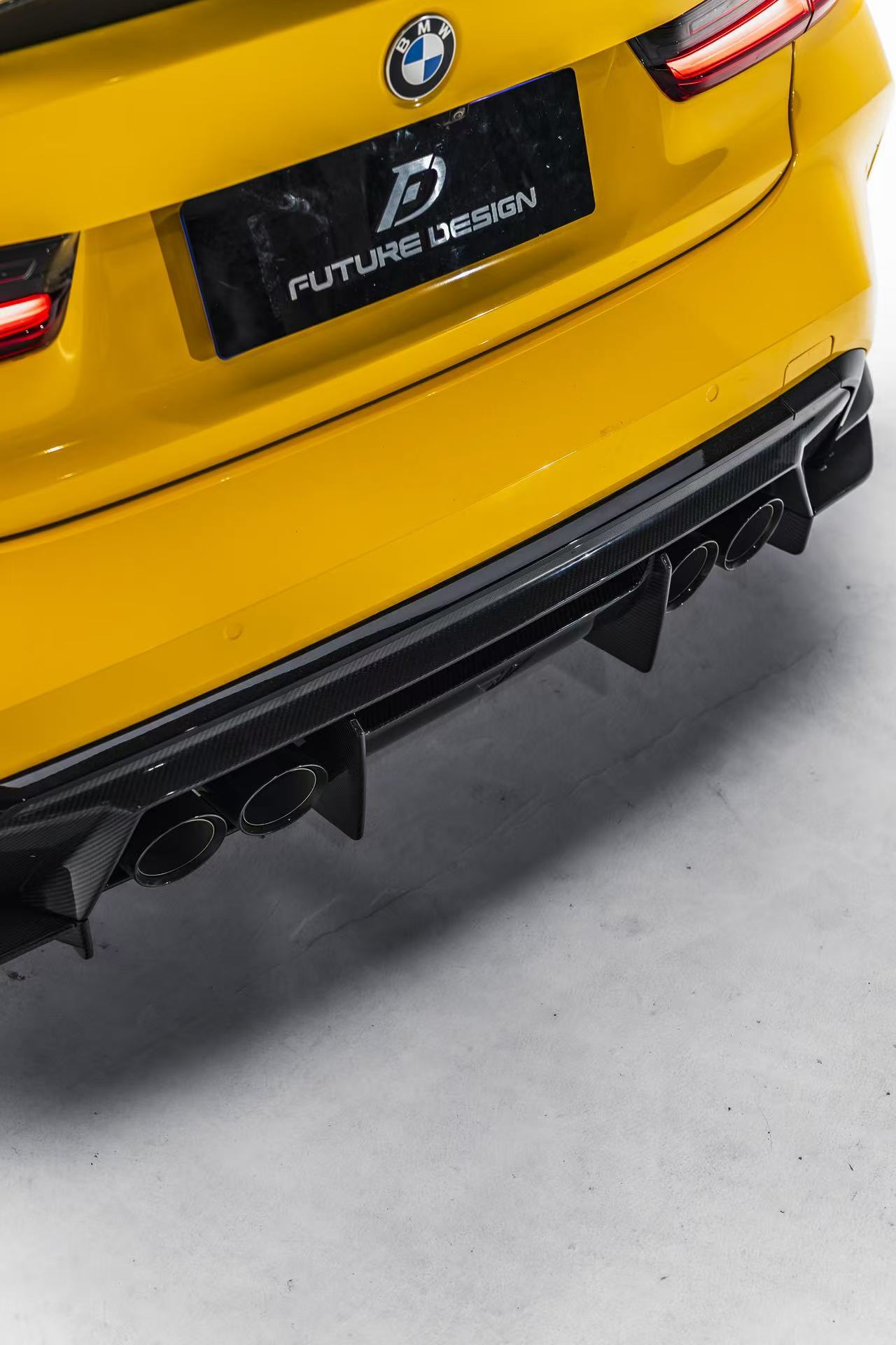 Future Design FD V2 Carbon Fiber REAR DIFFUSER for M3 G80 & M4 G82 G83 2021-ON - Performance SpeedShop