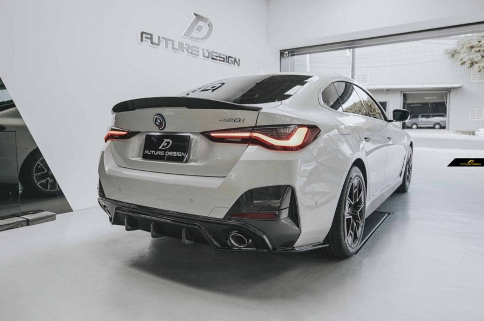 Future Design FD V2 Carbon Fiber REAR SPOILER for BMW I4 G26 & 4 Series G26 Gran coupe 2022-ON - Performance SpeedShop