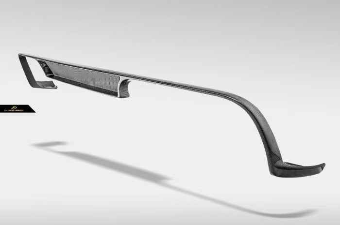 Ferrari 488 GTB & Spider 2016 2017 2018 2019 2020 with Aftermarket Parts - NVT Style Bumper Diffuser Upper Trim Carbon Fiber / FRP from Future Design