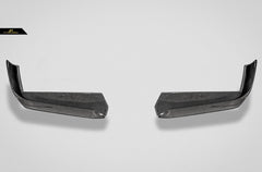 Ferrari 488 GTB & Spider 2016 2017 2018 2019 2020 with Aftermarket Parts - NVT Style Front Corner Splitter Carbon Fiber / FRP from Future Design
