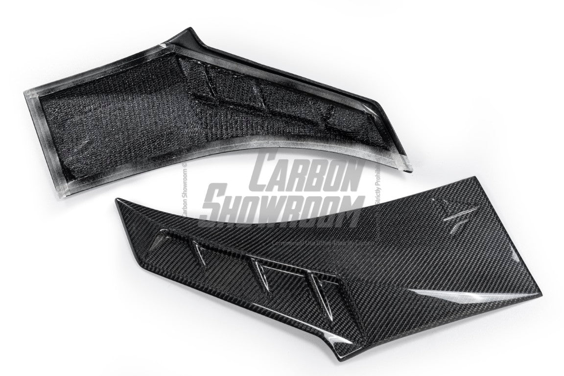 BMW X6 M60I M50I xDrive40i G06 (Fits Pre-LCI& LCI) 2020 2021 2022 2023 2024 with Aftermarket Parts - Front Fender Trim Overlay Carbon Fiber / FRP from Future Design